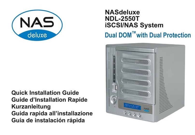 NASdeluxe NDL-2550T Quick installation guide