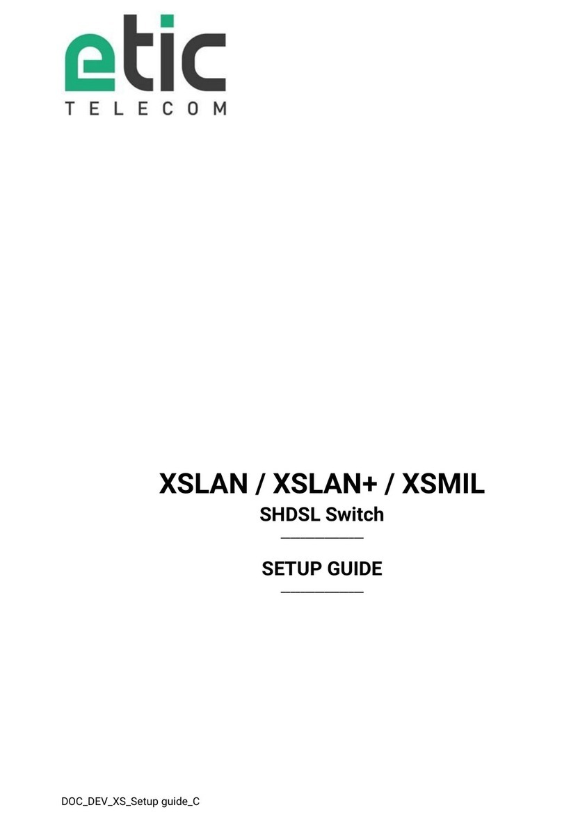 Etic Telecom XSLAN Series Setup guide