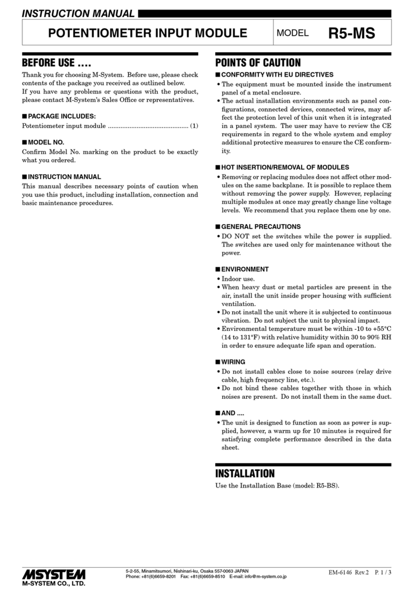 M-system R5-MS User manual