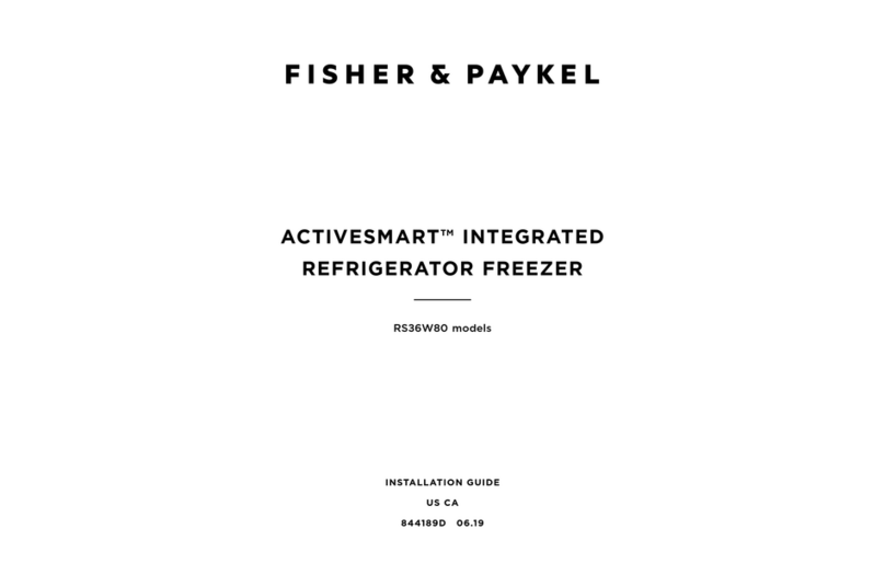 Fisher & Paykel RS36W80 series User manual Fisher & Paykel RS36W80 series User manual