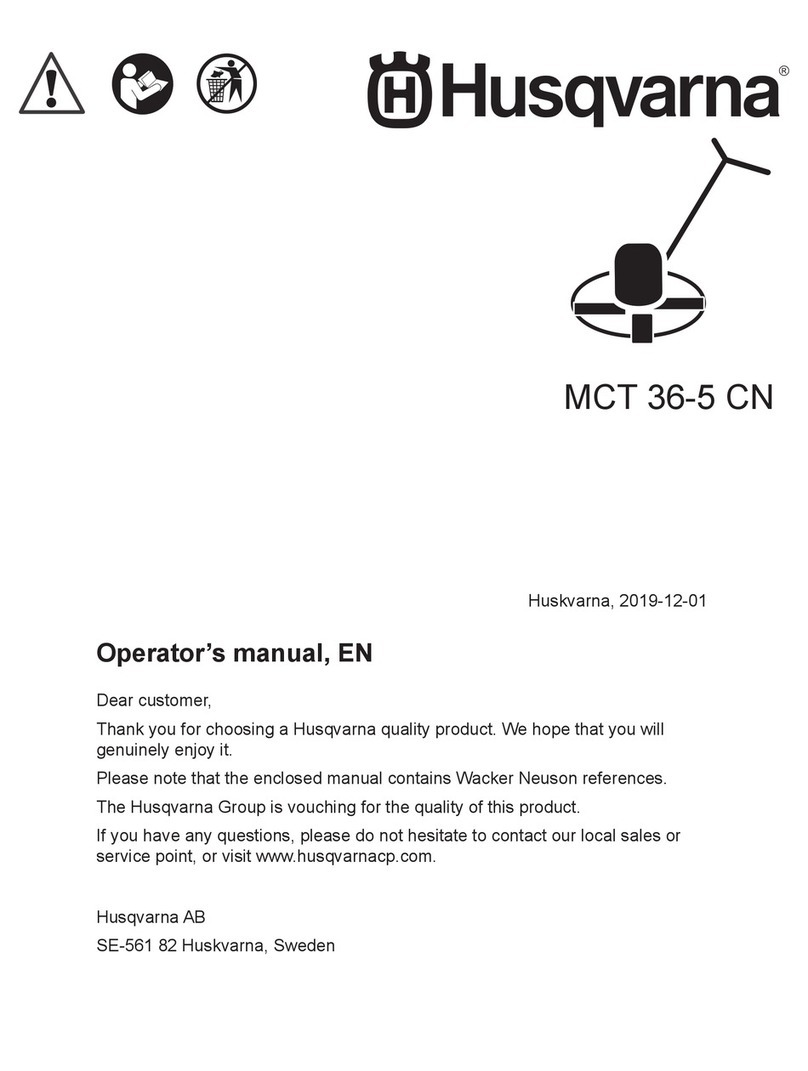 Husqvarna Wacker Neuson MCT36-5 CN Operator's manual