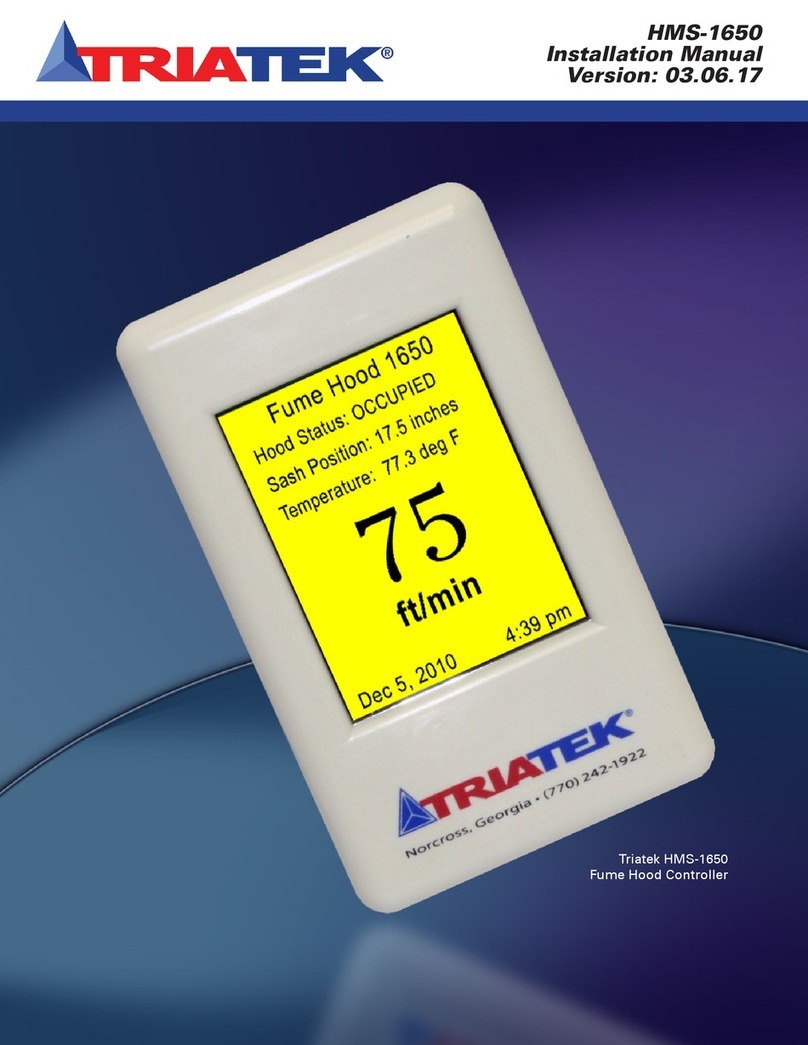 TRIATEK HMS-1650 installation manual