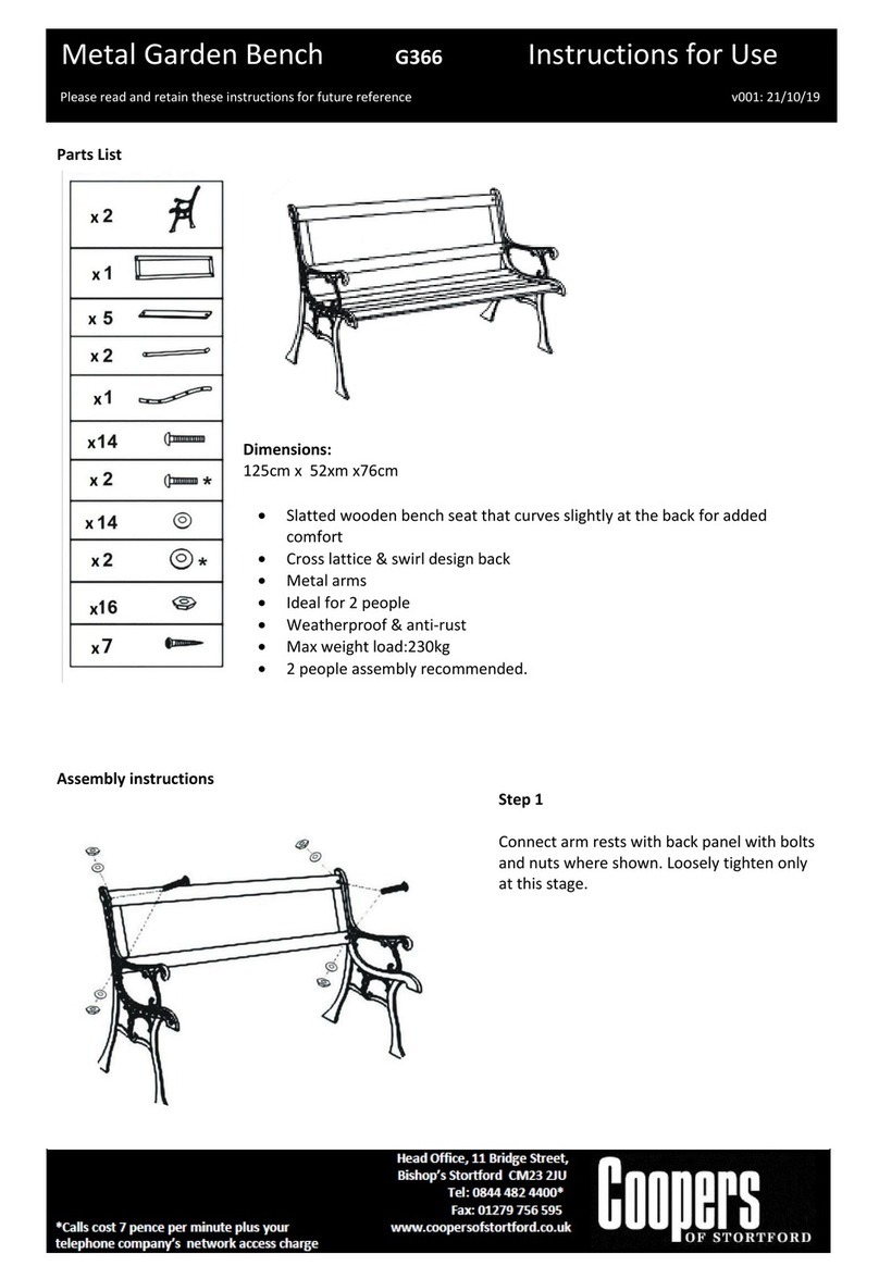 Coopers G366 Instructions for use Coopers G366 Instructions for use