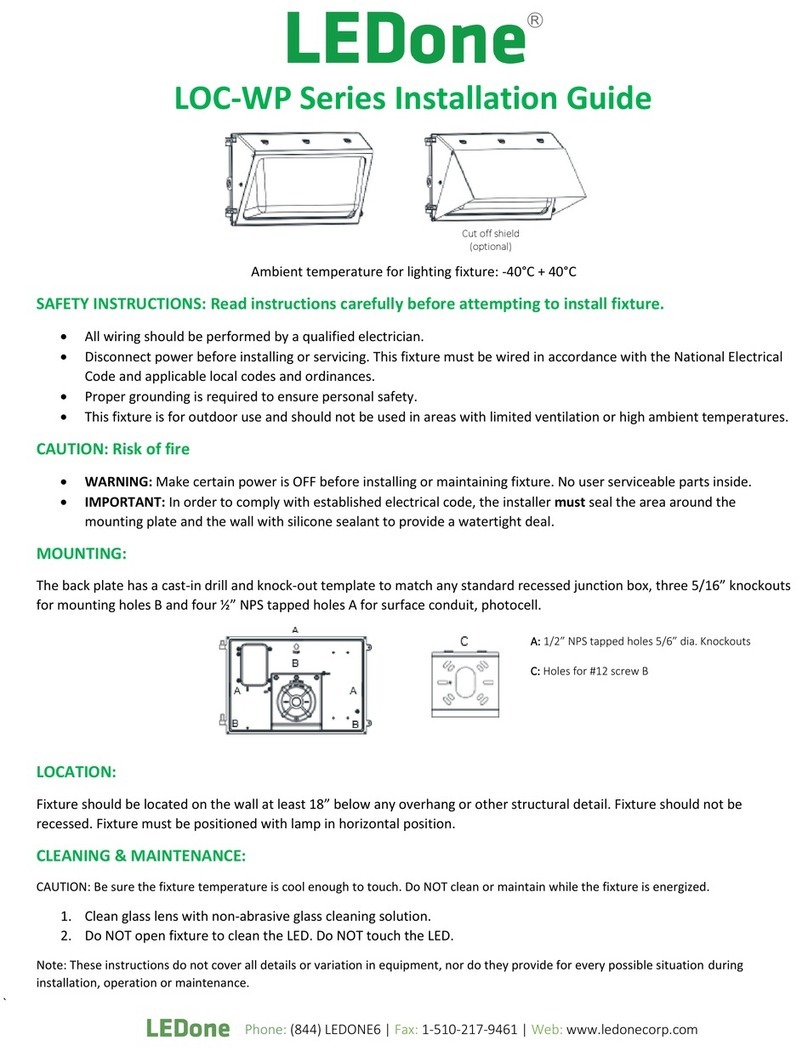 LEDone LOC-WP Series installation guide LEDone LOC-WP Series installation guide