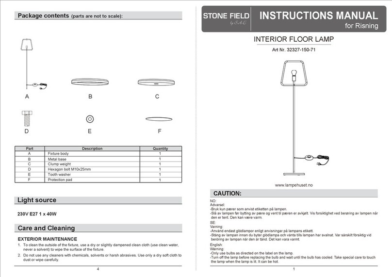 SAE STONE FIELD 32327-150-71 instruction manual