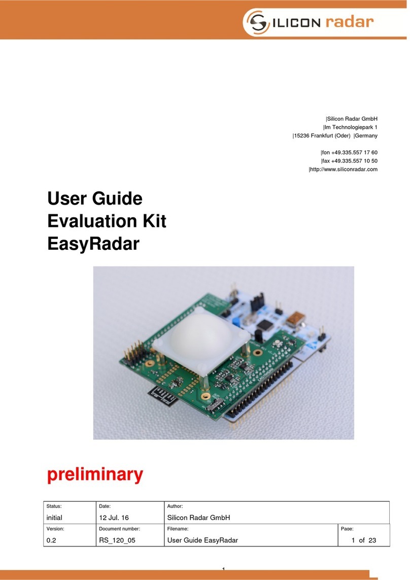 Silicon Radar EasyRadar user guide