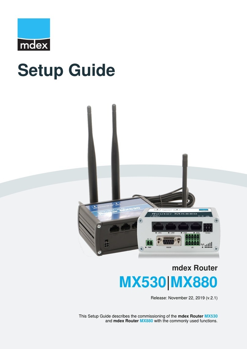 Mdex MX530 Setup guide