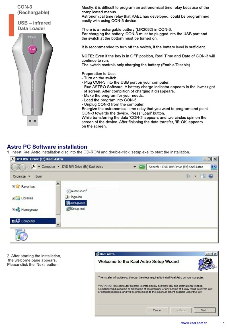 KAEL CON-3 User manual