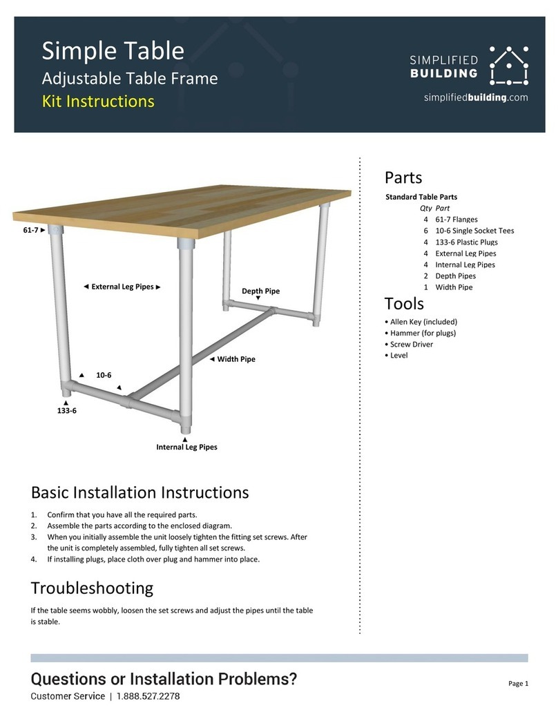 Simplified Building Simple Table instructions Simplified Building Simple Table instructions