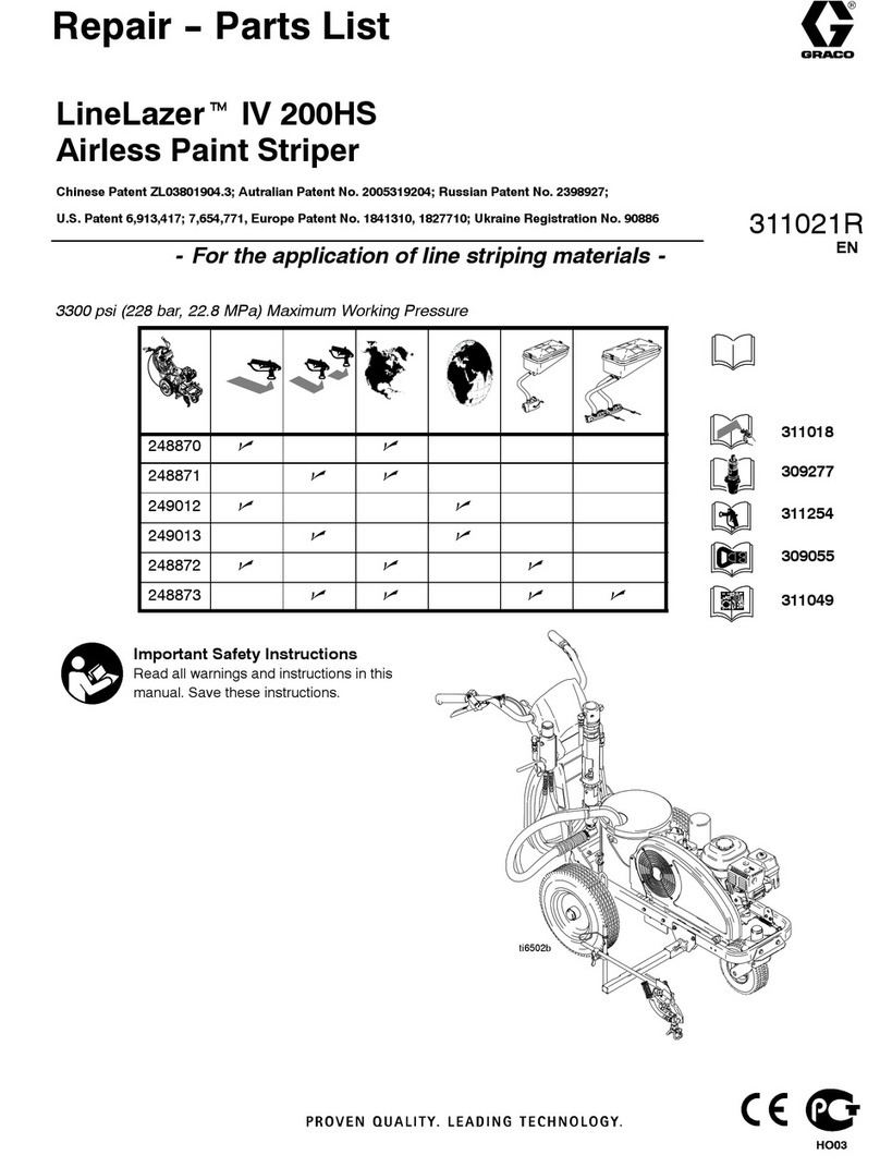 Graco LineLazer IV 200HS Repair and Parts List