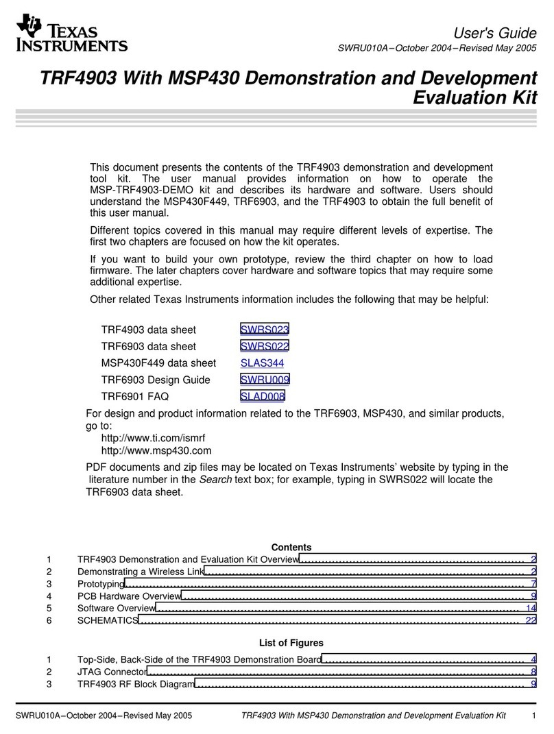 Texas Instruments TRF4903 User manual