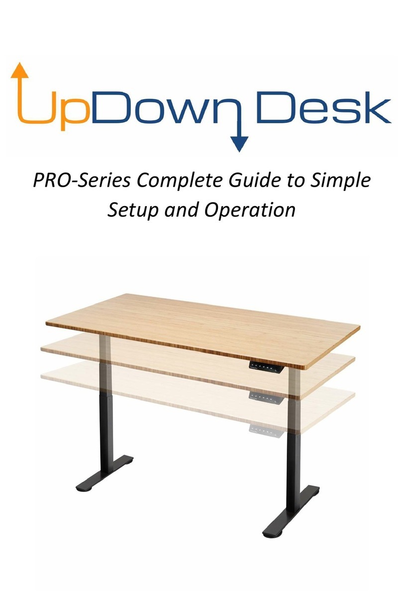 UpDown Desk PRO Series User manual