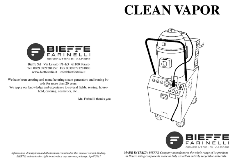 Bieffe CLEAN VAPOR BF090E manual