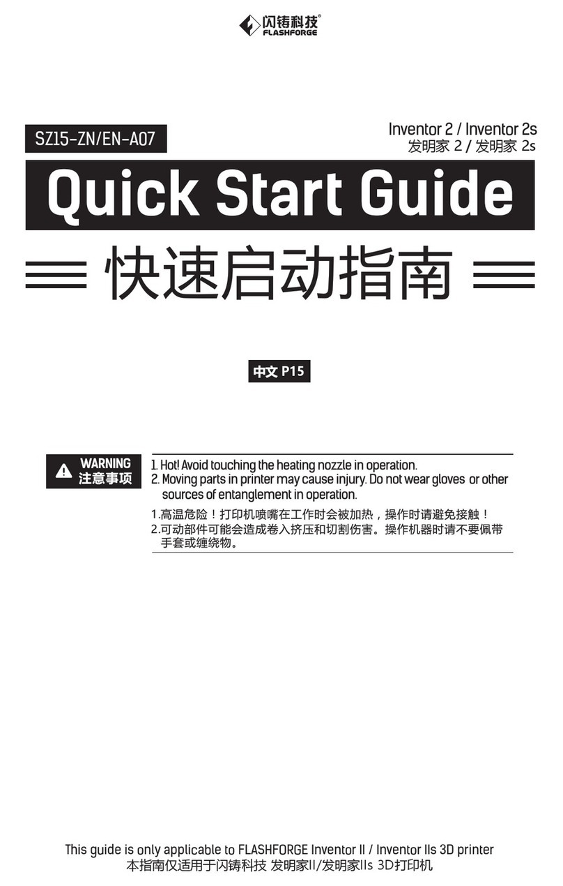 Flashforge Inventor 2 User manual