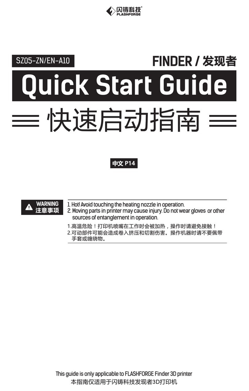 Flashforge Finder User manual
