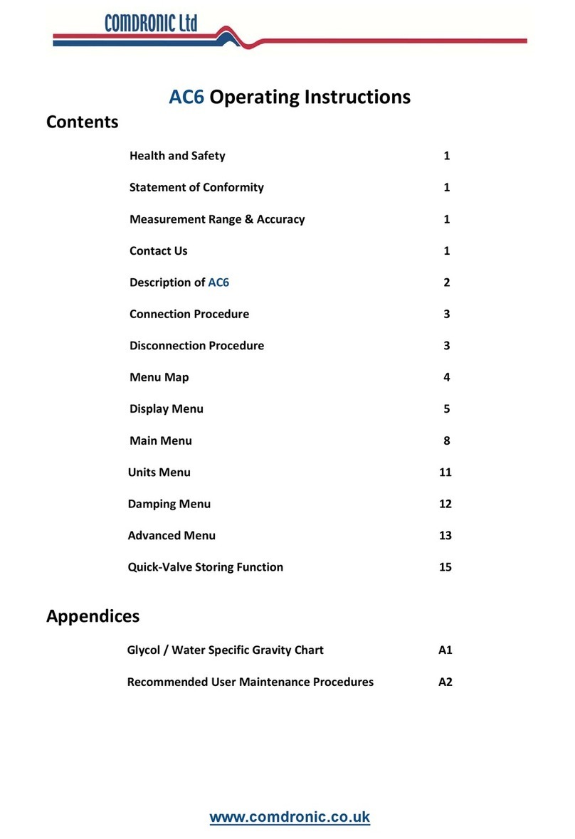 Comdronic AC6 operating instructions