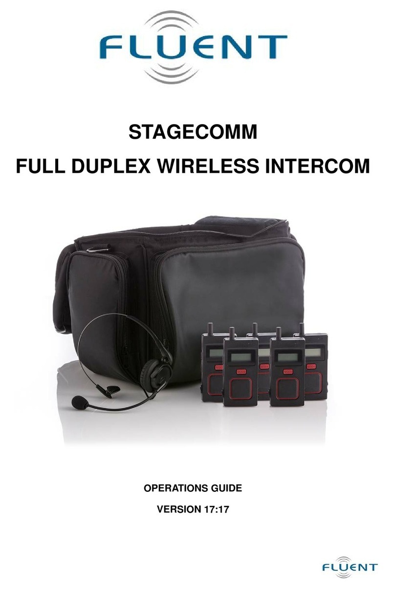 FLUENT STAGECOMM Operation guide