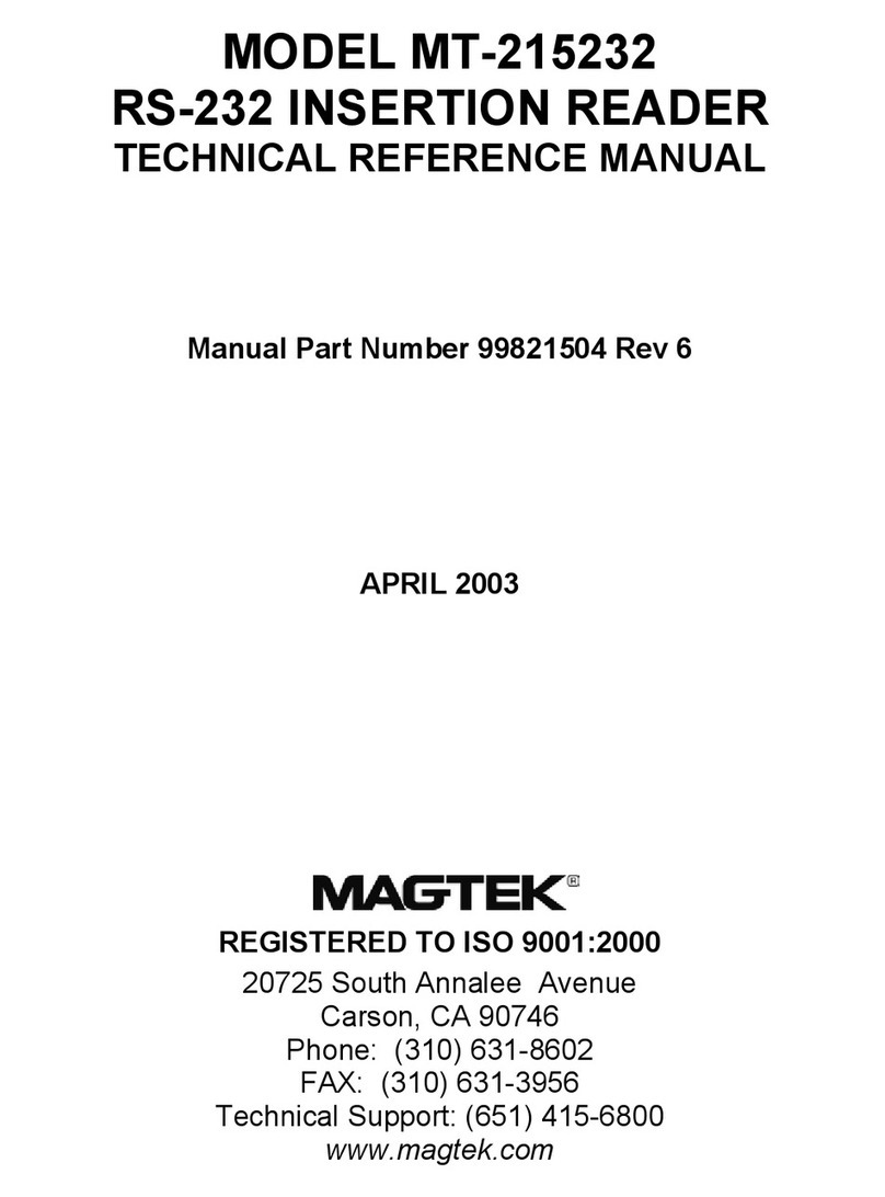 Magtek MT-215232 Product manual