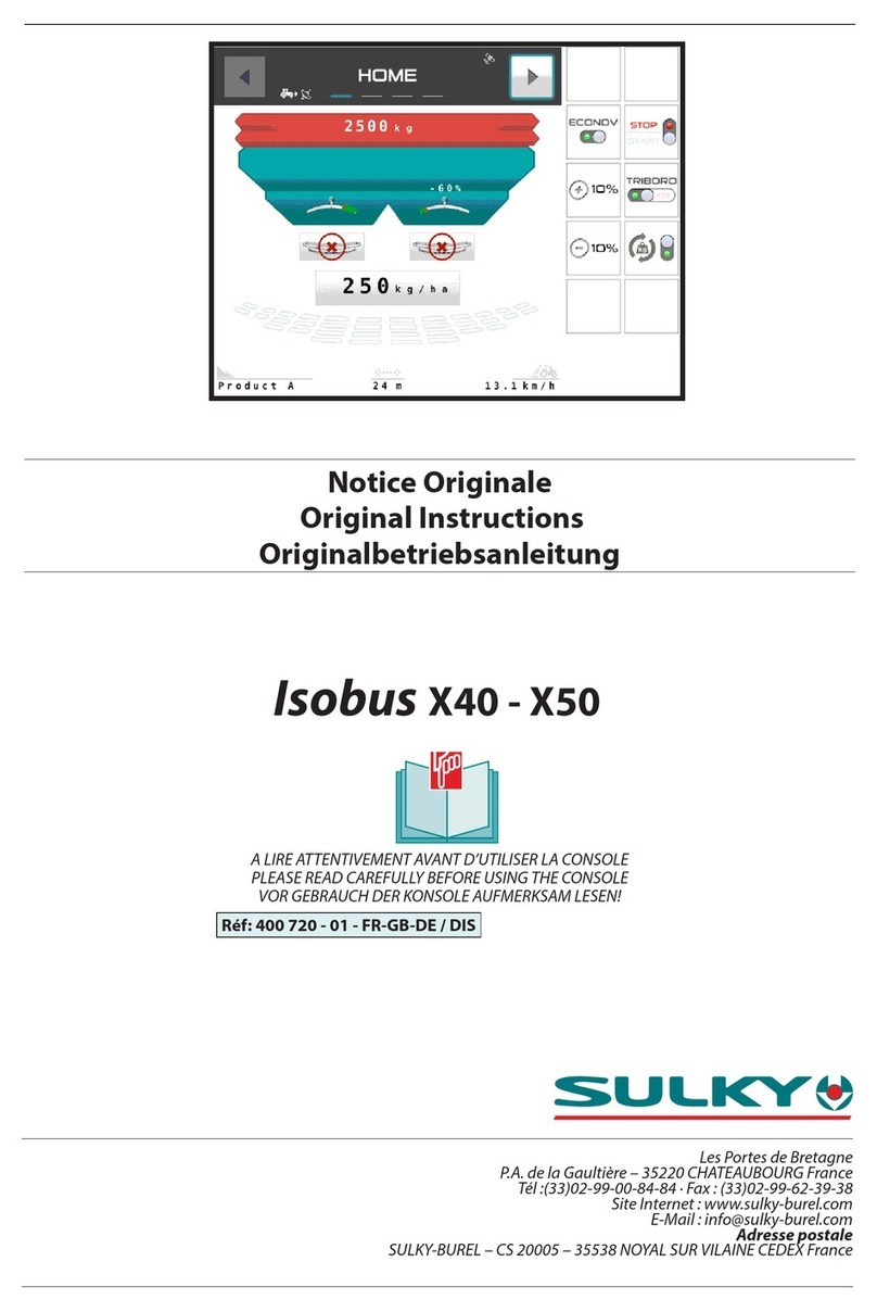 Sulky Isobus X40 User manual