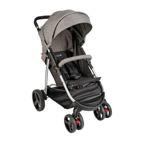 CUGGL 4 WHEEL DELUXE PUSHCHAIR manual