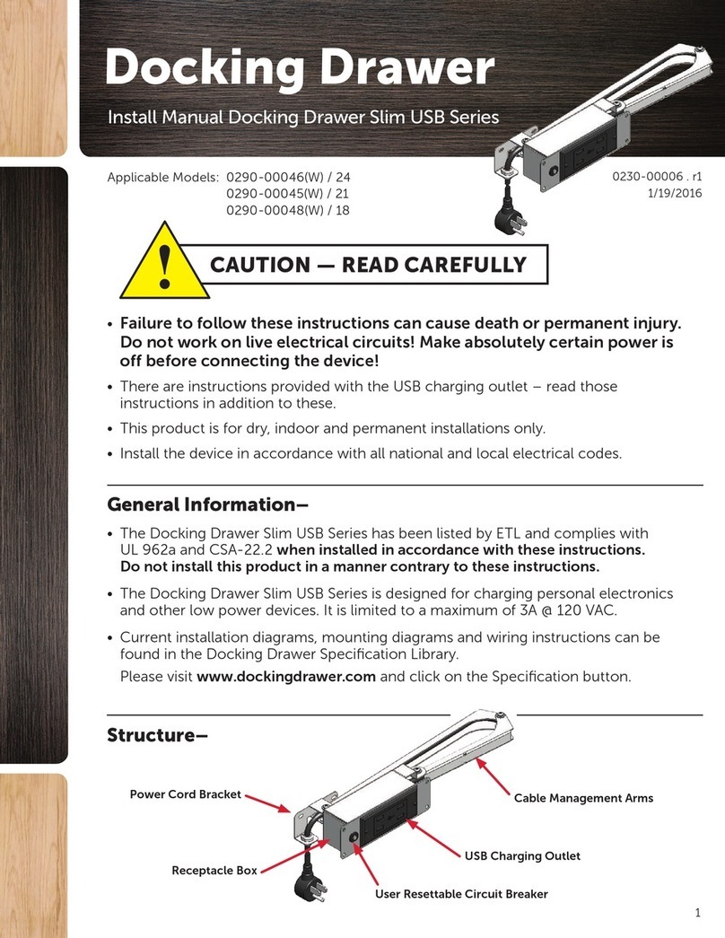 Docking Drawer 0290-00046(W) manual Docking Drawer 0290-00046(W) manual