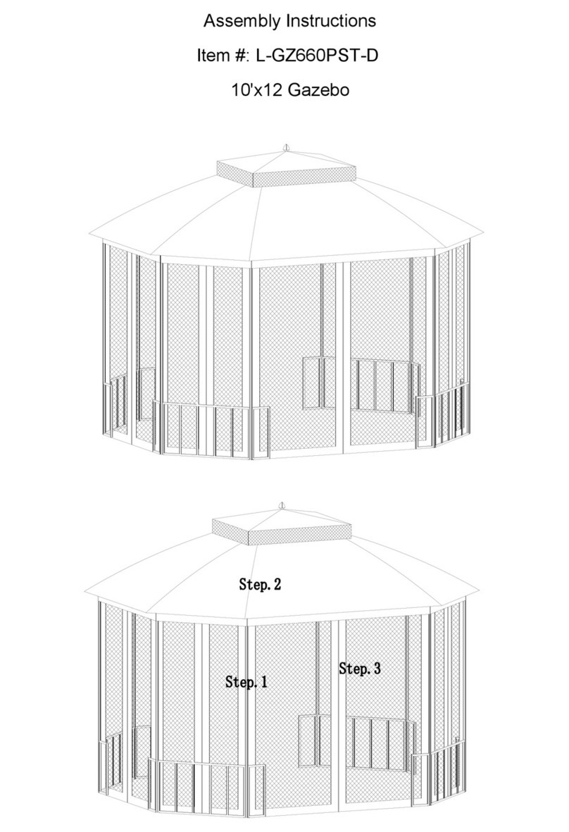 Sunjoy L-GZ660PST-D User manual