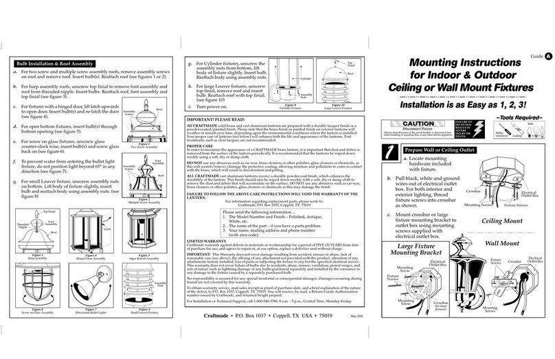 Craftmade Z6010-OBO Mounting instructions
