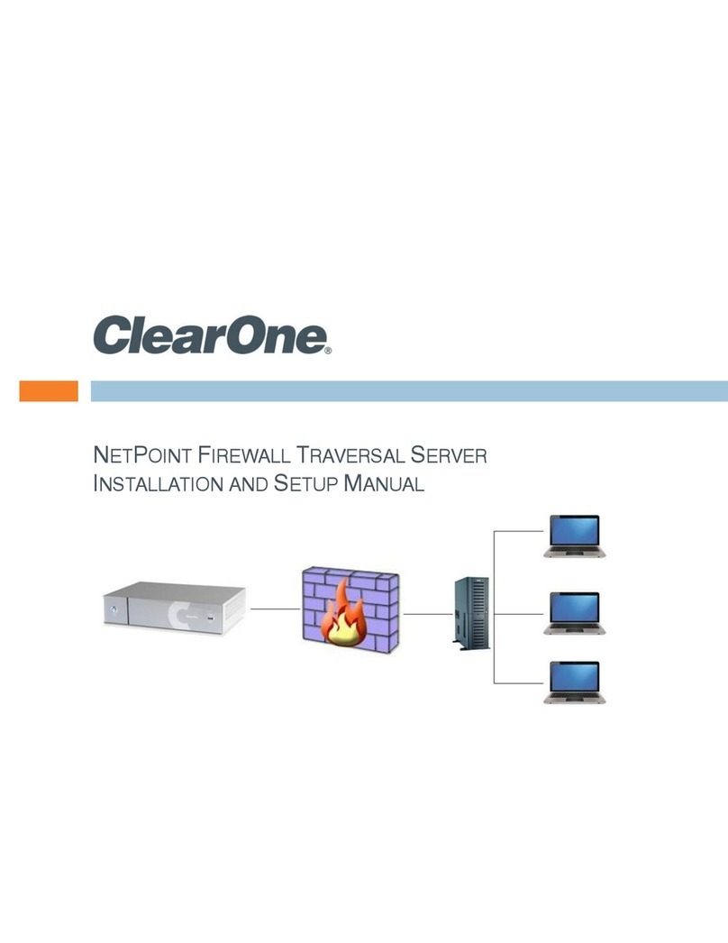 Clear One NetPoint Firewall Traversal Installation and setup manual