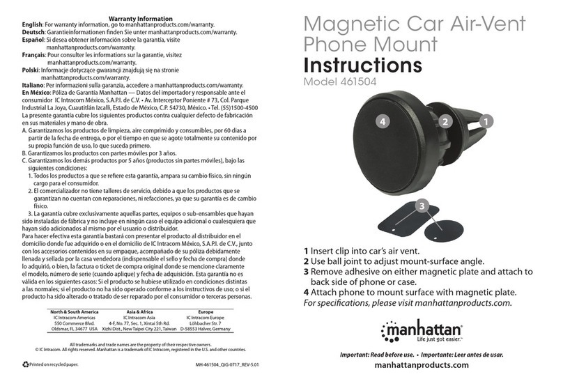 Manhattan 461504 User manual