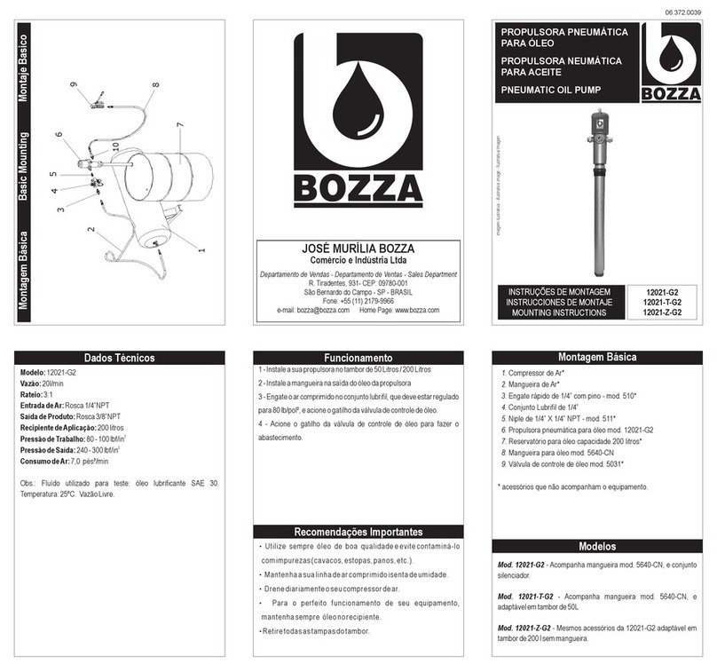 BOZZA 12021-G2 Mounting instructions