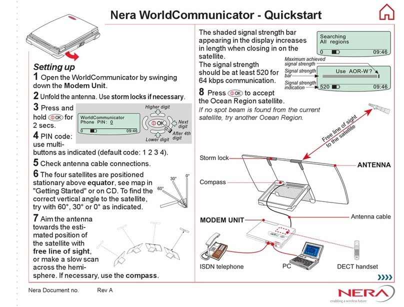 Nera WorldCommunicator User manual