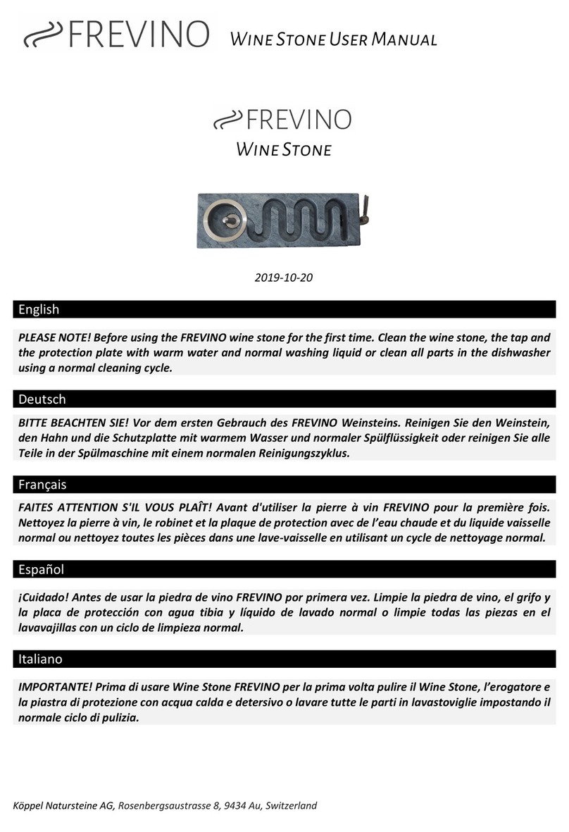 FREVINO Wine Stone user manual
