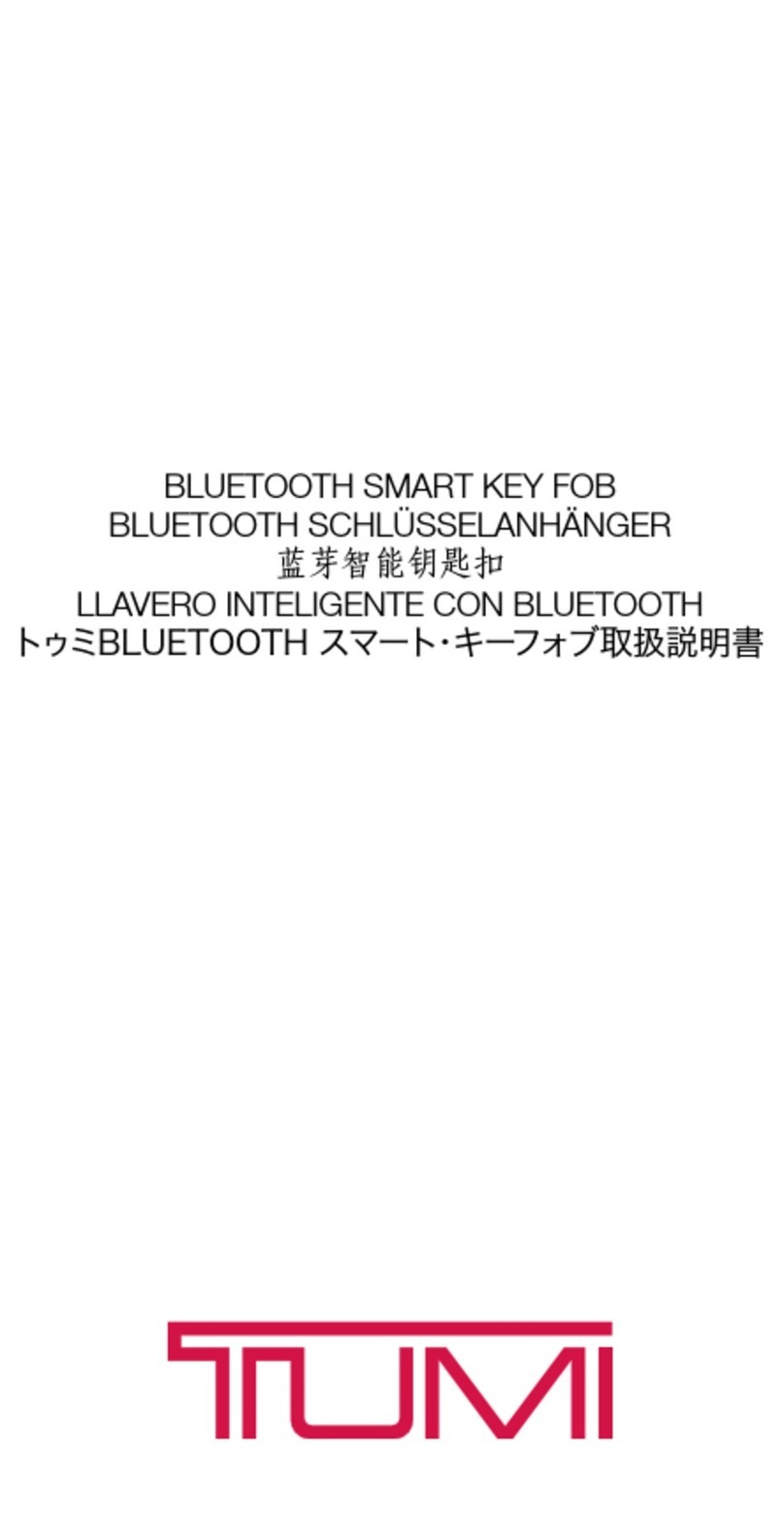 Tumi Bluetooth Smart Key Fob manual Tumi Bluetooth Smart Key Fob manual