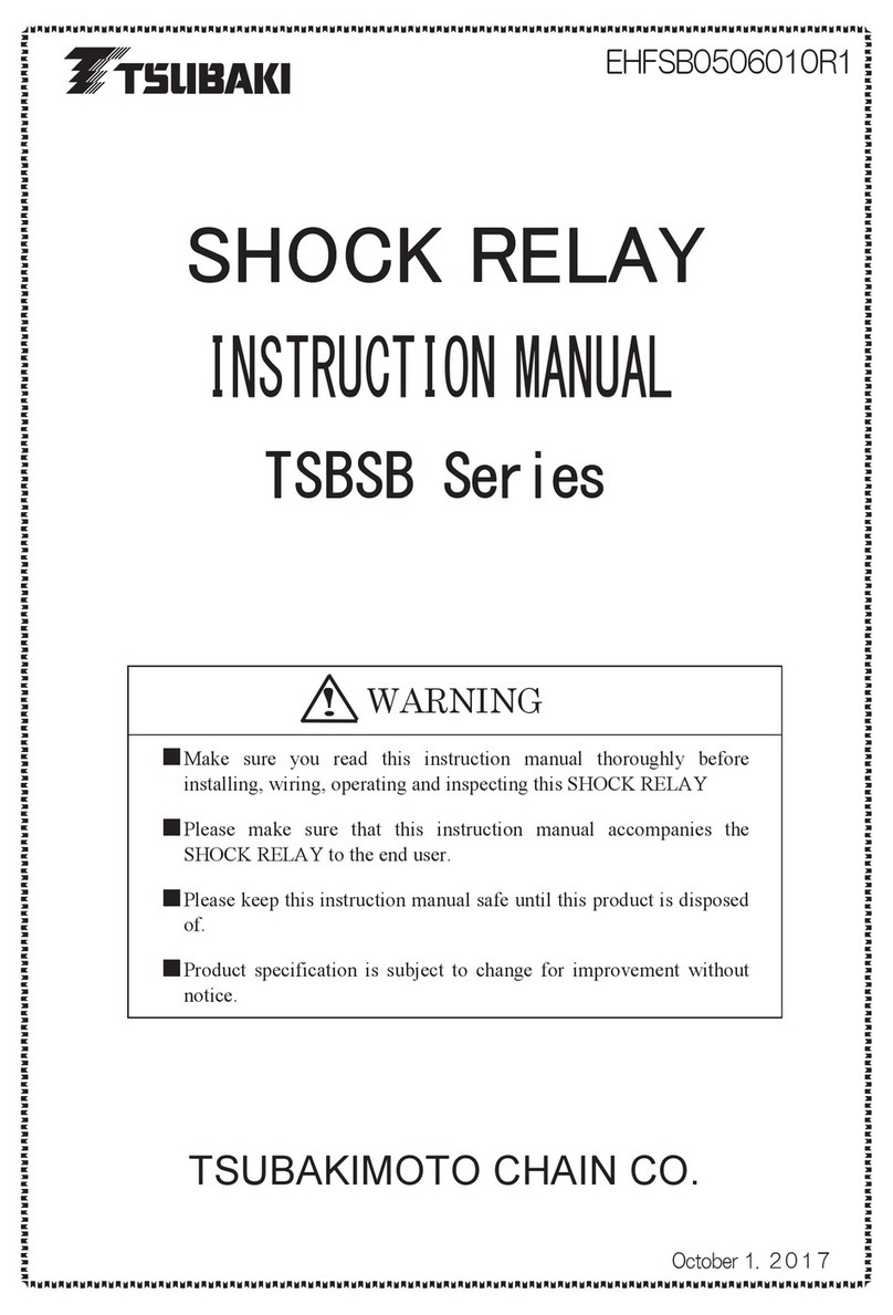 Tsubaki TSBSB Series instruction manual