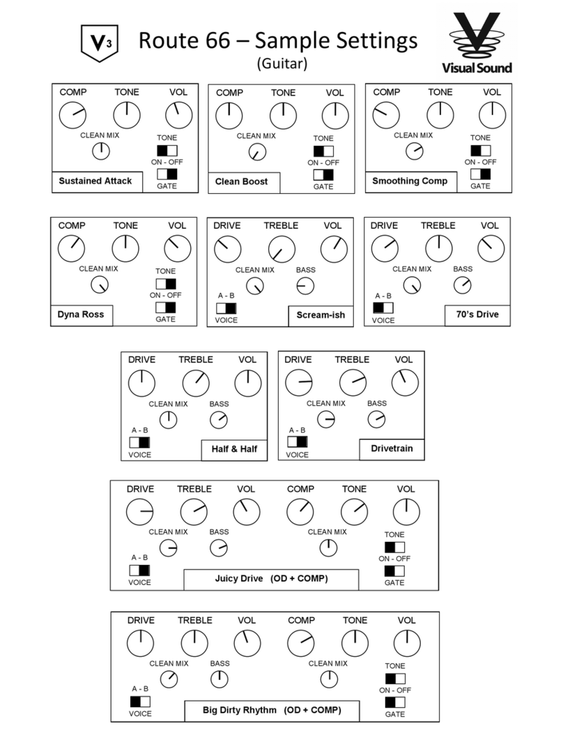 Visual Sound V3 Series Route 66 User manual