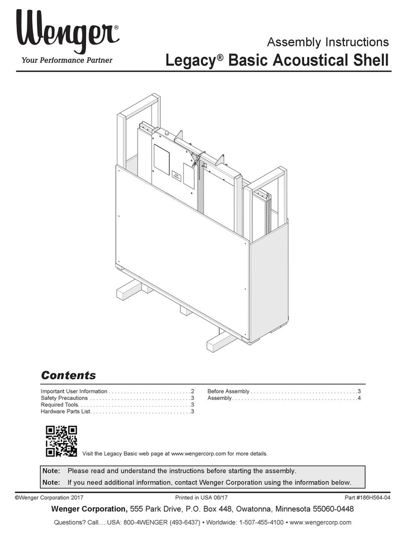 Wenger Legacy Basic Acoustical Shell Assembly instructions