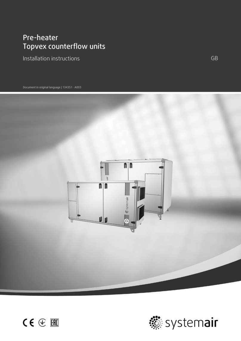 System air Topvex RB-CEM15 User manual