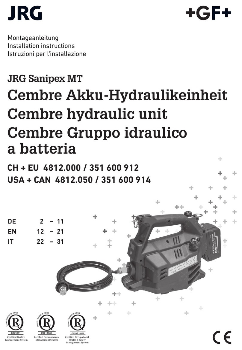 GF JRG Sanipex MT 4812.000 User manual