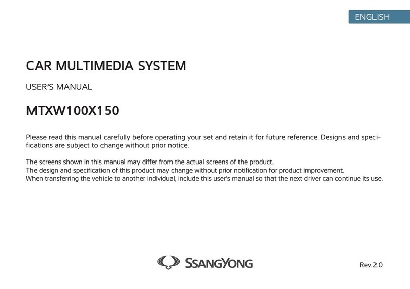 SSANGYONG MTXW100X150 user manual
