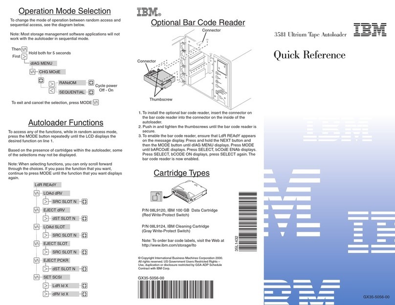 IBM 3581 User manual