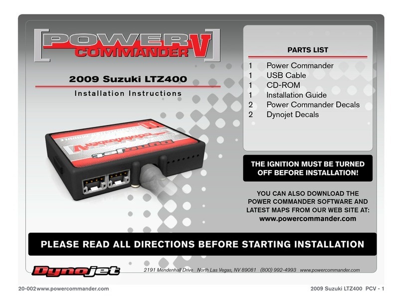 Dynojet Power commander V User manual Dynojet Power commander V User manual