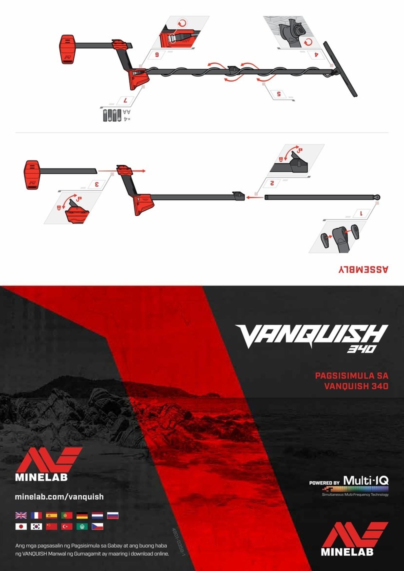 Minelab VANQUISH 340 quick start Minelab VANQUISH 340 quick start
