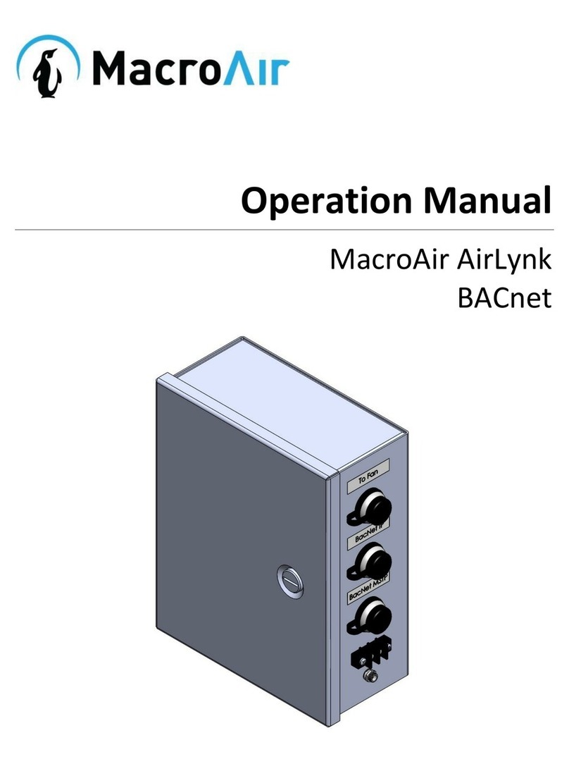 MacroAir Technologies AirLynk BACnet Operation manual