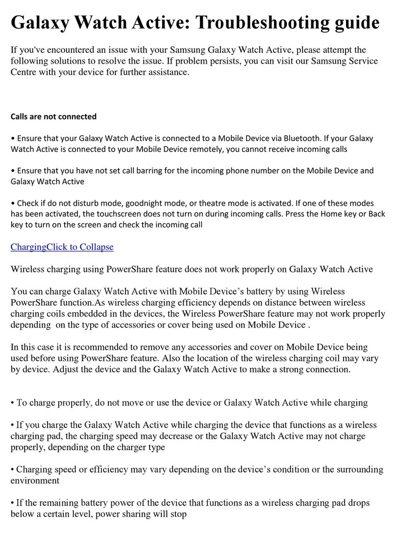 Samsung Galaxy Watch Active troubleshooting guide