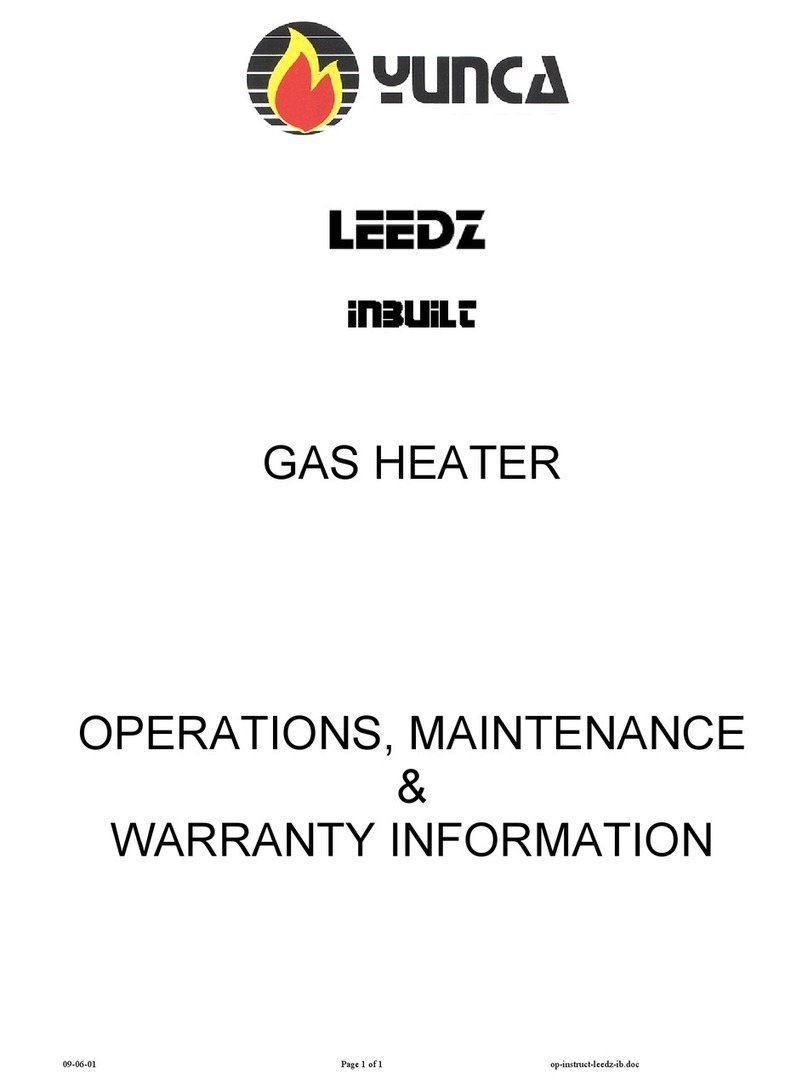 Yunca Gas LEEDZ INBUILT Operations, maintenance & warranty information Yunca Gas LEEDZ INBUILT Operations, maintenance & warranty information