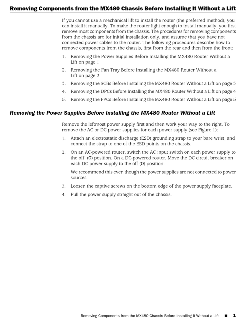 Juniper MX480 User manual