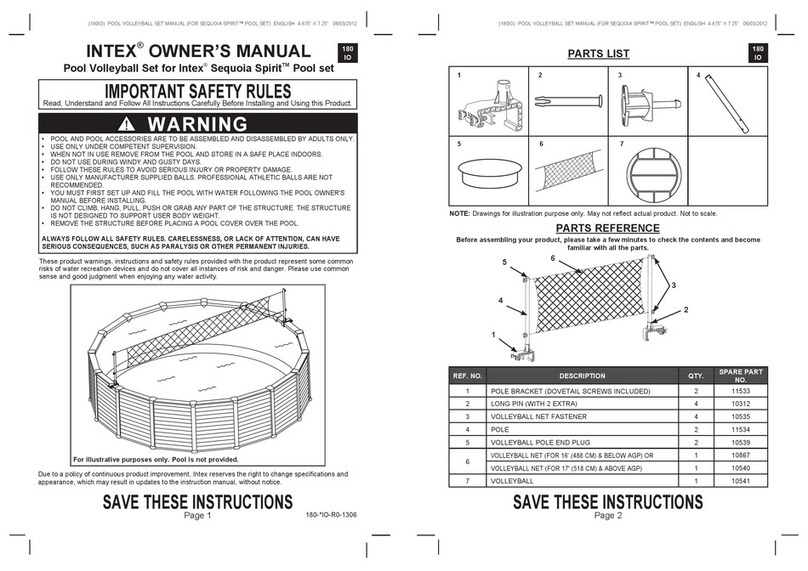 Intex Pool Volleyball Set User manual