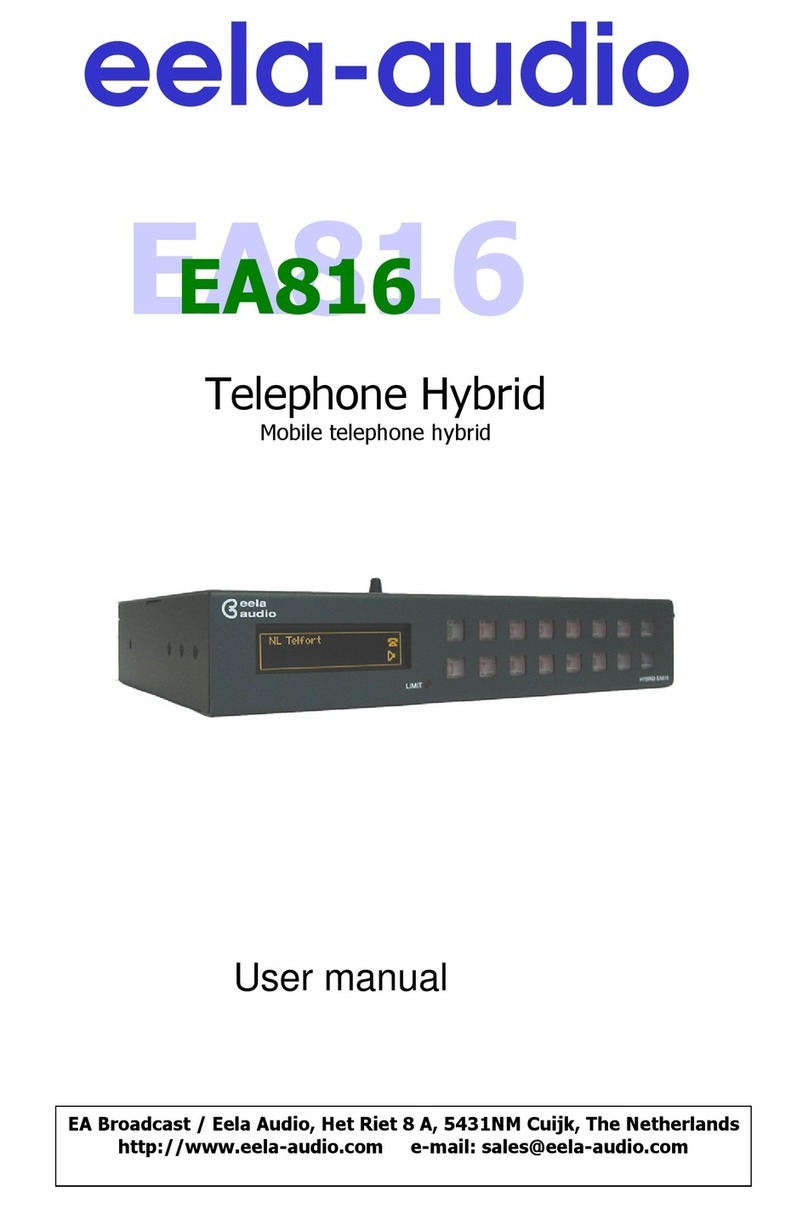 Eela Audio EA816 User manual