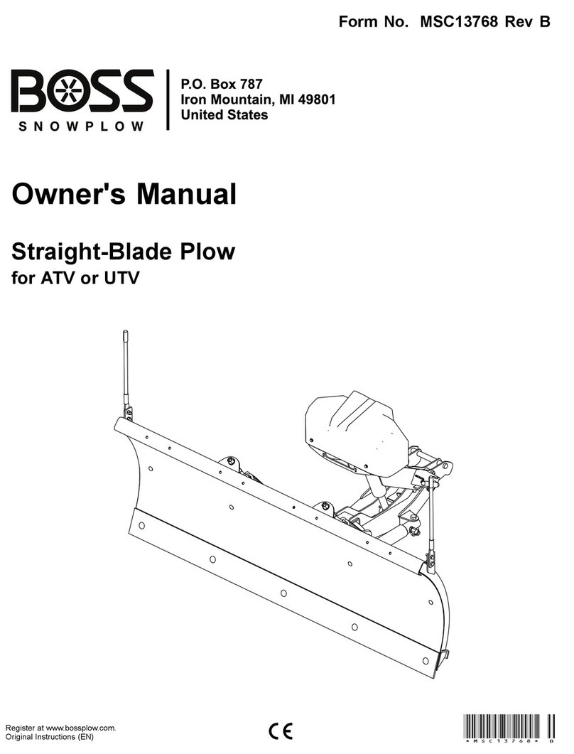 Boss Snowplow ATV Series User manual