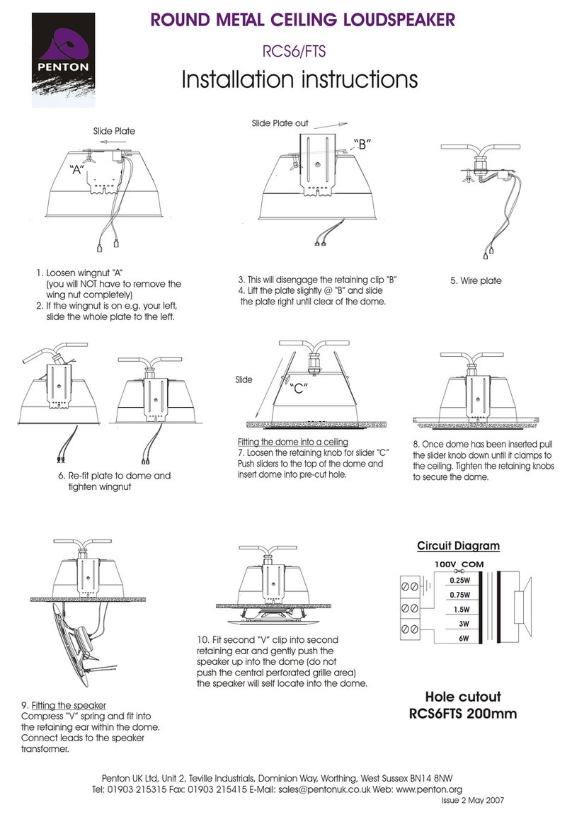 Penton RCS6/FTS installation instructions